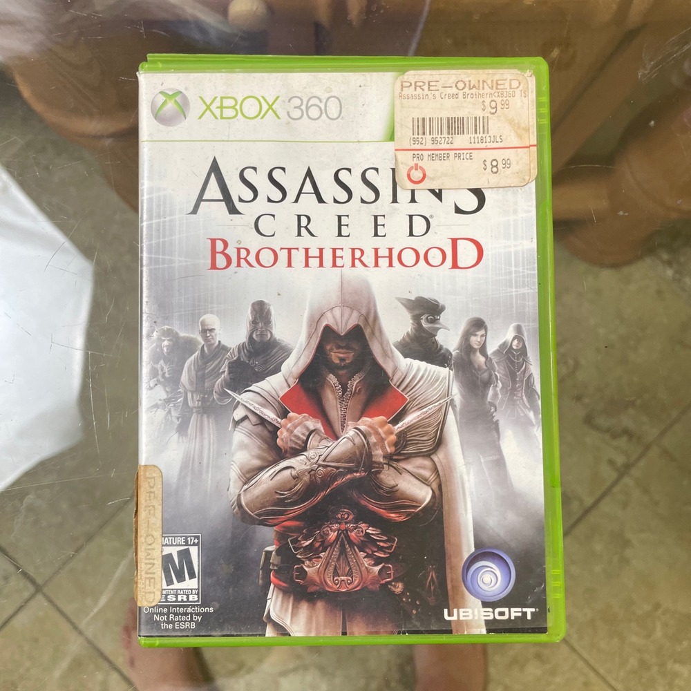 Assassins Creed Brotherhood‎ Xbox 360 Video Game Ubisoft Action Adventure